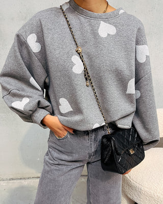 ONLY LOVE SWEATER - GREY - By Lenz