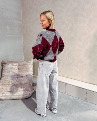 GAIA BALLOON FIT JEANS - LIGHT GREY - By Lenz