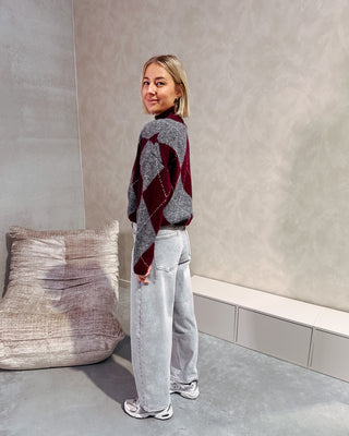 GAIA BALLOON FIT JEANS - LIGHT GREY - By Lenz