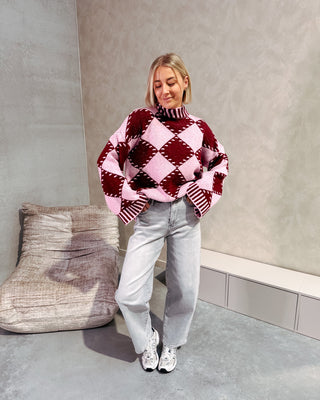 ALPINE BLUSH KNIT - By Lenz