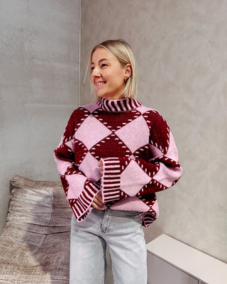 ALPINE BLUSH KNIT - By Lenz