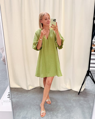 FIORE DRESS - OLIVE - By Lenz
