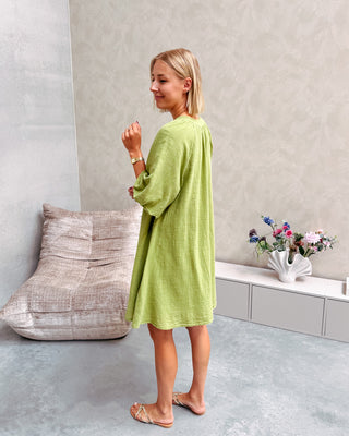 FIORE DRESS - OLIVE - By Lenz