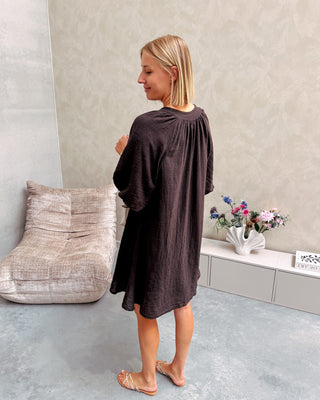 FIORE DRESS - BROWN - By Lenz
