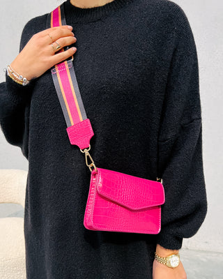 LUCIE STRAP BAG - PINK - By Lenz