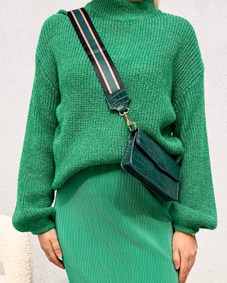 LUCIE STRAP BAG - GREEN - By Lenz