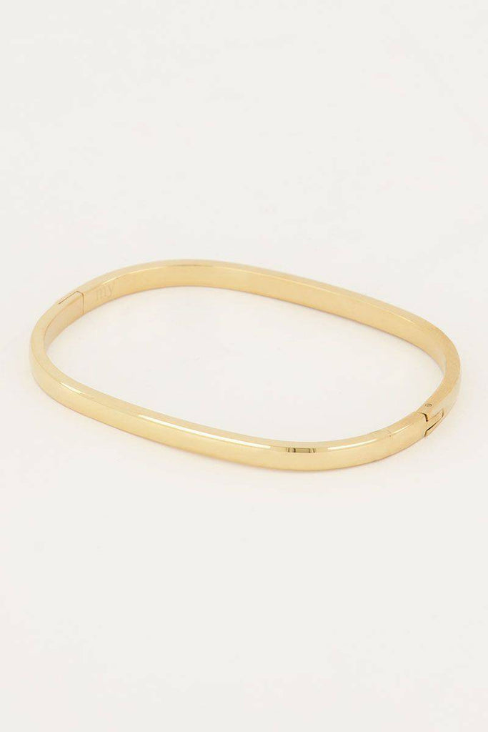 BANGLE FULL GOLD SMALL - By Lenz