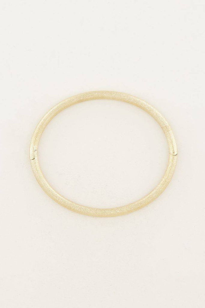 BANGLE WITH GLITTER - GOLD - By Lenz