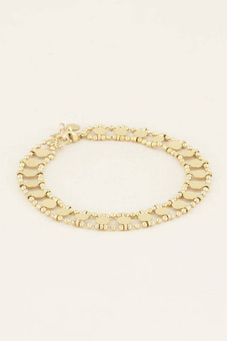 DOUBLE COIN ANKLET GOLD - By Lenz
