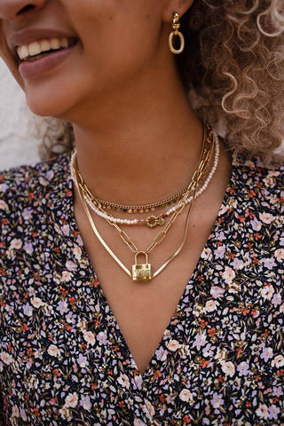 KEY LOCK AMOUR NECKLACE - By Lenz